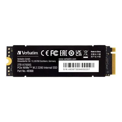 3. Dysk SSD Verbatim Vi7000G 2 TB M.2 PCI Express 4.0 NVMe