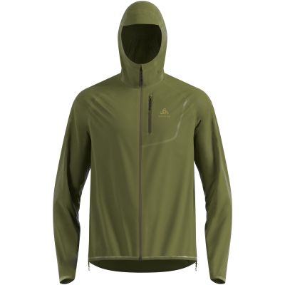 4. Kurtka męska ODLO Jacket ZEROWEIGHT DUAL DRY PK WATERPROOF zielona