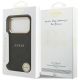 8. Etui Guess Peony Hot Stamp MagSafe na iPhone 17 Pro - czarne
