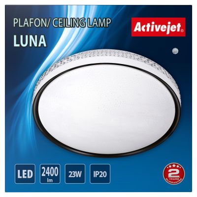 2. Nowoczesny plafon sufitowy LED Activejet LUNA 23W