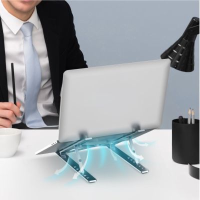 7. UNITEK PODSTAWKA POD LAPTOP SKŁADANA, ALUMINIUM