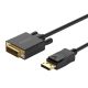 Kabel Orico XD-DTD DisplayPort do DVI 4K 2 m - czarny