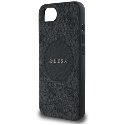 6. Etui Guess 4G Circle Classic Logo MagSafe na iPhone 16e - czarne