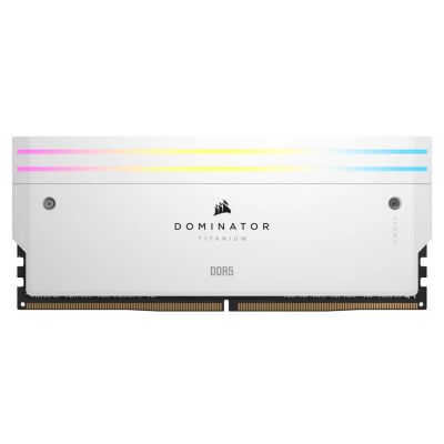 13. Zestaw pamięci DDR5 32GB PC 7000 CL34 Corsair, 2x16GB, Dominator T RGB White, sprzedaż detaliczna