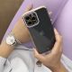 4. Fashion Case etui do iPhone 13 Pro Max żelowy pokrowiec ze złotą ramką czerwony
