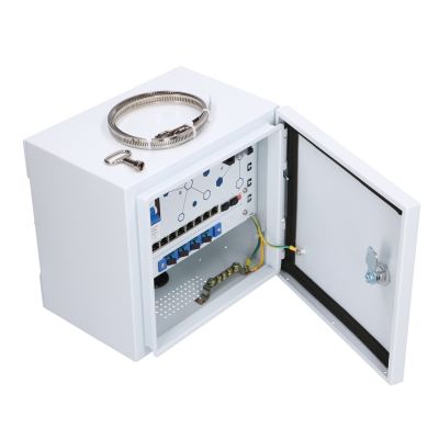 Zewnętrzny switch PoE Extralink Atlas; 8x RJ45 1000Mb/s PoE, 2x SFP, 120W, aktywne chłodzenie