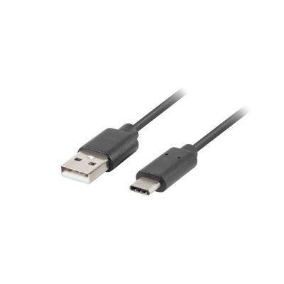 4. Kabel Lanberg QC 3.0 CA-USBO-20CU-0010-BK (USB 2.0 typu A - USB typu C ; 1m; kolor czarny)