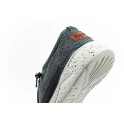 7. Wrangler buty męskie półbuty mokasyny Makena Stone niebieskie modne granatowe