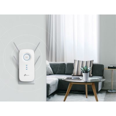 2. TP-LINK RE650 Nadajnik sieciowy Biały 10, 100, 1000 Mbit/s