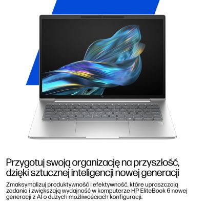 16. HP EliteBook 6 G1a Next Gen AI PC Copilot+ PC AMD Ryzen AI 5 340 Laptop 35,6 cm (14") WUXGA 16 GB DDR5-SDRAM 512 GB SSD Wi-Fi 6E (802.11ax) Windows 11 Pro Srebrny