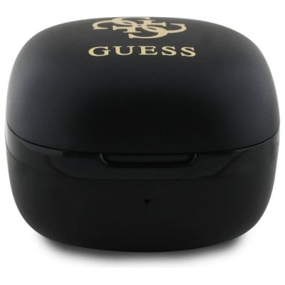 3. Słuchawki Bluetooth Guess Iridescent 4G Printed Logo TWS + stacja dokująca - czarne