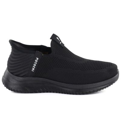2. Półbuty sportowe damskie slip on czarne Potocki BK01312