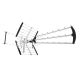 5. Antena kierunkowa zewnętrzna Libox LB2000 (32 dB; Typ F)