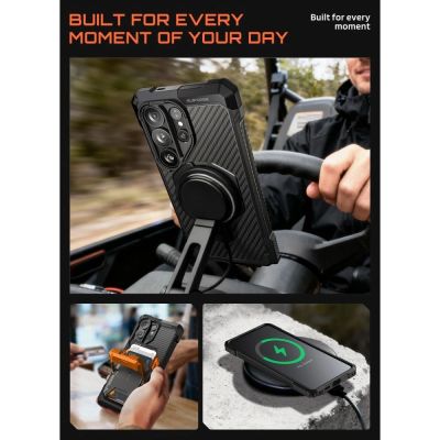 8. Etui Supcase UB Grip Mag MagSafe na Samsung Galaxy S26 Ultra - czarne