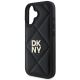 6. Etui DKNY Quilted Stack Logo na iPhone 16 - czarne
