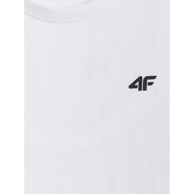 6. T-shirt regular gładki męski 4F 4FRMM00TTSHM4192-10S