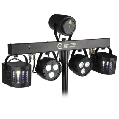 14. Multiefekt LIGHT4ME BELKA LED PAR DERBY LASER