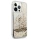 4. Etui Guess 4G Big Liquid Glitter na iPhone 13 Pro Max 6,7" - złote
