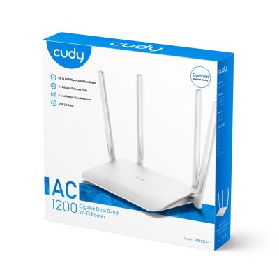 5. Router CUDY WR1300 LAN Gigabit AC1200 Dual Band WiFi Mesh