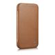 4. iCarer CE Premium Leather Folio Case skórzane etui iPhone 14 Pro z klapką magnetyczne MagSafe brązowy (WMI14220714-BN)