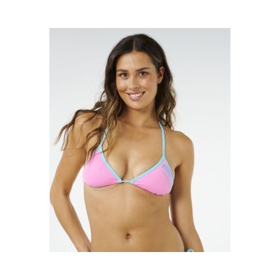 6. Stanik damski RIP CURL Surf Puff Sliding Tri różowy