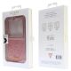 8. Etui Guess Glitter Script na Samsung Galaxy Z Flip 5 - różowe