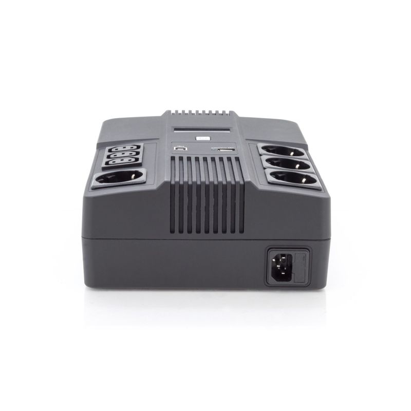 12. UPS UPS Line-Interactive 800VA/480WAVR 4xSCHUKO 3xIEC C13 1xUSB A 1x USB B RJ45