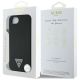 8. Etui Guess Grained Triangle MagSafe na iPhone 16e - czarne