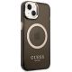 4. Etui Guess Gold Outline Translucent MagSafe na iPhone 14 - czarne
