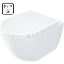 Miska WC z deską bezkołnierzowa - spłukiwanie wirowe
