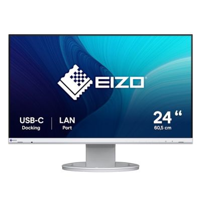 9. Monitor EIZO FlexScan EV2490-WT - 60,5 cm (23,8") - 1920 x 1080 pikseli - Full HD - LED - 5 ms - Biały