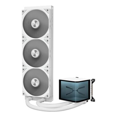 3. Chłodzenie wodne TRYX PANORAMA 360 AiO z wyświetlaczem 3D AMOLED - 360mm, biały