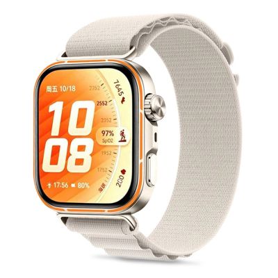 Pasek Tech-Protect Nylon Pro na Huawei Watch Fit 3 / 4 / 4 Pro / 5 / 5 Pro - beżowy