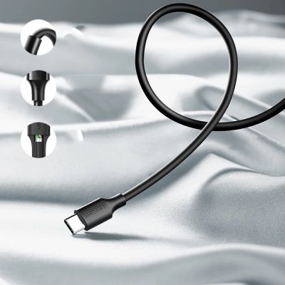 8. Kabel Ugreen US287 60117 USB-A / USB-C 3A 1.5m - czarny