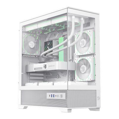 2. GameMax VISTA 2 AW Midi Tower Biały
