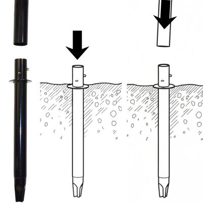 7. BRAMKA DO PIŁKI NOŻNEJ Z SIATKĄ 240x160x85CM ENERO PRO