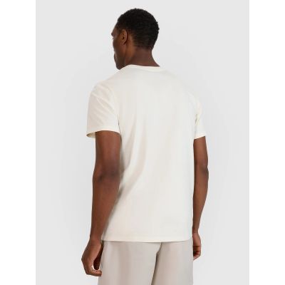 2. T-shirt regular z nadrukiem męski 4F 4FRSS25TTSHM2688-11S