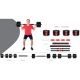 39. HANTLA SZTANGA SKŁADANA KOMPOZYTOWA 40KG PURE 2 IMPROVE