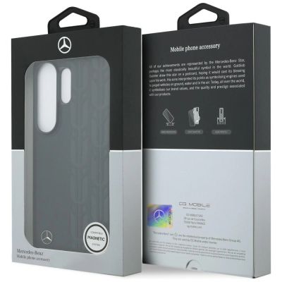 8. Etui Mercedes Laurel Leaves MagSafe do Samsung Galaxy S26 Ultra - czarne