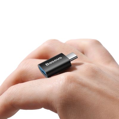 8. Adapter Baseus Ingenuity Series z USB-C do USB-A 10Gb/s - czarny