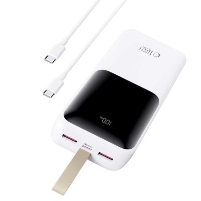 4. Powerbank Tech-Protect PB03 30000mAh 22.5W - biały