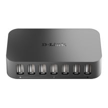 D-Link DUB-H7 USB 2.0 Type-C 480 Mbit/s Czarny