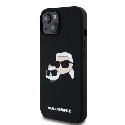 2. Etui Karl Lagerfeld Silicone Karl&Choupette MagSafe na iPhone 15 / 14 / 13 - czarne