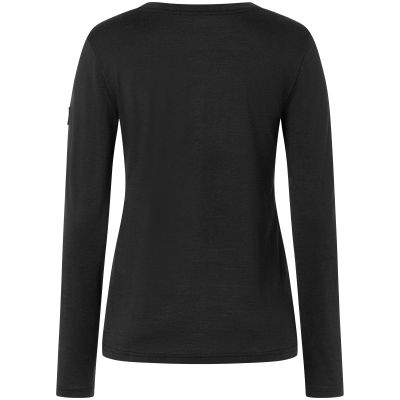 2. Longsleeve damski SUPER.NATURAL W CASUAL RIB BIO J LS czarny