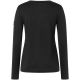2. Longsleeve damski SUPER.NATURAL W CASUAL RIB BIO J LS czarny