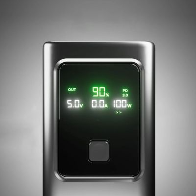 6. Powerbank SBS 10000mAh PD 35W z wyświetlaczem LCD - szary