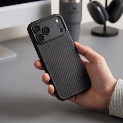 7. Etui Tech-Protect MagCam MagSafe Carbon na iPhone 18 Pro Max / 17 Pro Max - czarne