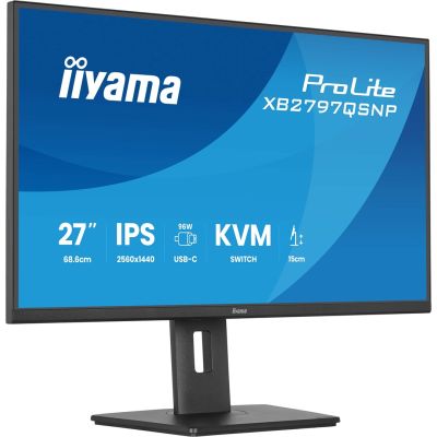 26. iiyama ProLite XB2797QSNP-B1 monitor komputerowy 68,6 cm (27") 2560 x 1440 px Quad HD LED Czarny