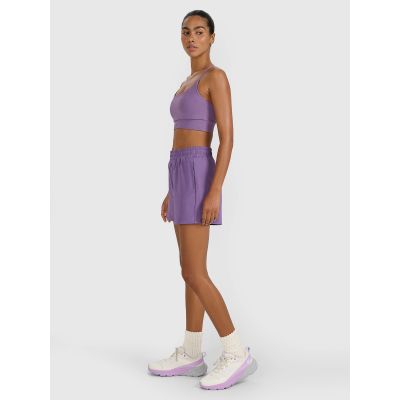 3. Spodenki treningowe szybkoschnące damskie 4F 4FWAW25TFSHF1038-53S