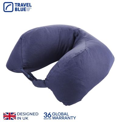 3. TRAVEL BLUE PODUSZKA TYPU ROGAL Z NATURALNEGO GĘSIEGO PIERZA